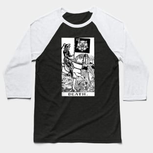 DEATH Tarot Card vintage retro illustration Baseball T-Shirt